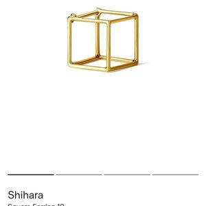 Gold Square Earrings